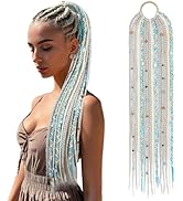 SEIKEA Boho Braided Ponytail Extension with Hair Tie, 24