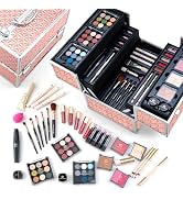 Color Nymph Professional Makeup Set for Teens, Girls & Women - Full Kit with Storage Train Case, ...