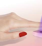 mlogiroa UV Nail Lamp with Stand Foldable,360°Adjustable Rotation,Portable,Relax Hands,Pink Flash...