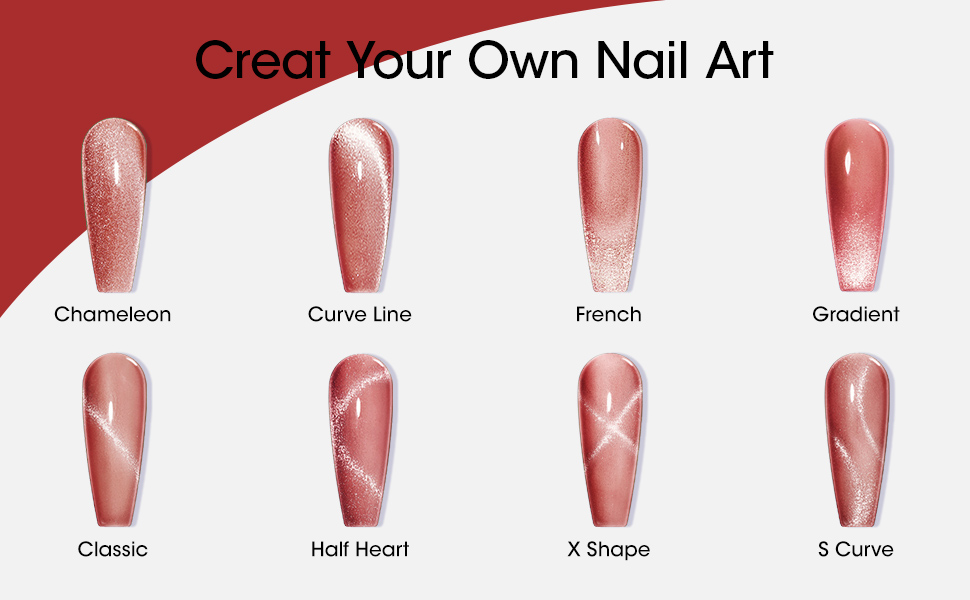 red gel nail polish