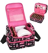 Nail Polish Organizer Case - Holds 45-90 Bottles & UV Nail Lamp, Nail Tech Organizers And Storage...