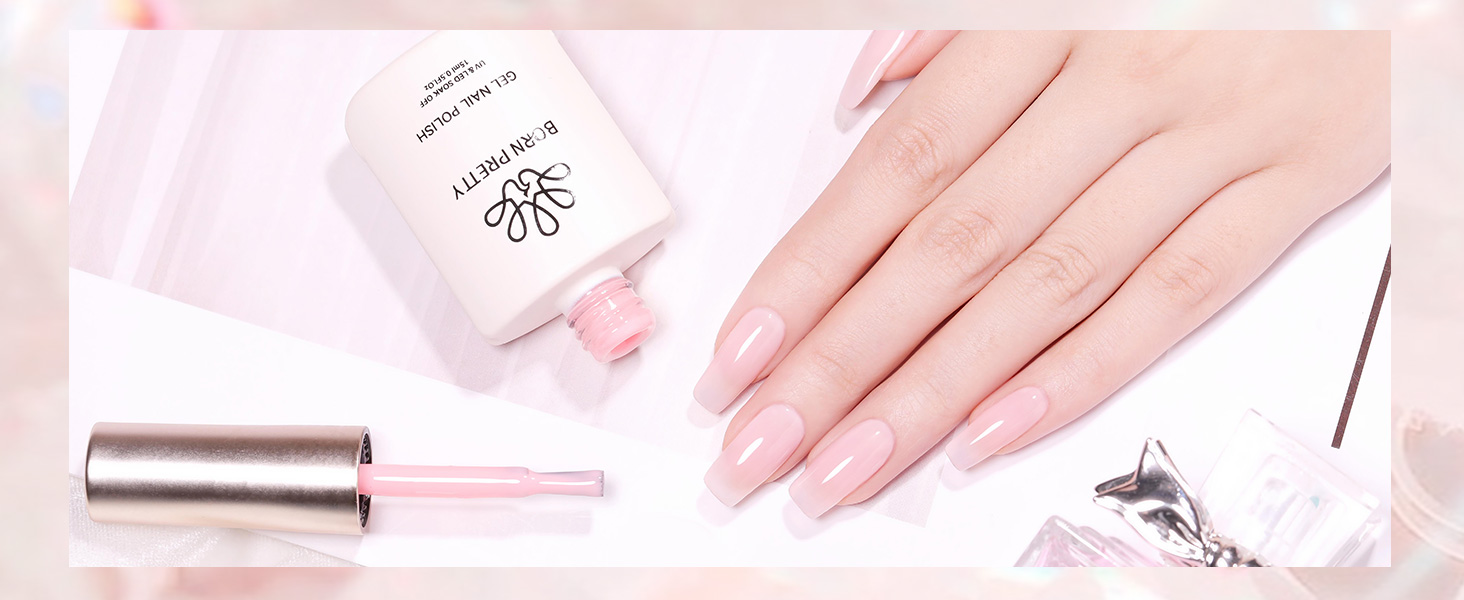 Jelly Pink Gel Nail Polish