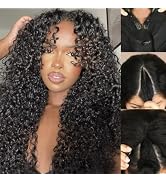 Sunber V Part Wig Human Hair Glueless Wig Kinky Curly Upgrade No Leave Out Vpart Afro Kinky Curly...