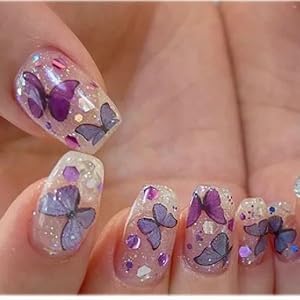 butterfly nail stickers