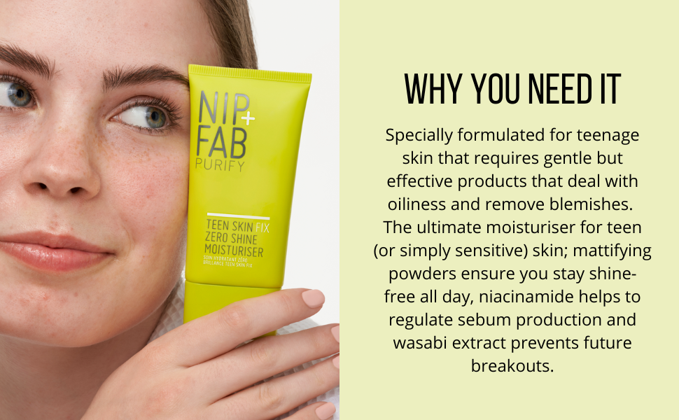 Teen Skin Fix Zero Shine Moisturiser