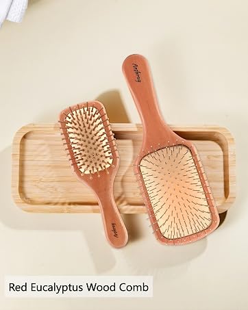 wooden hair brush