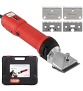 DUCKBOY Heavy Duty 500W Electric Shearing Machine: Clippers for Horse, Pony, Cattle, Large Dogs. ...