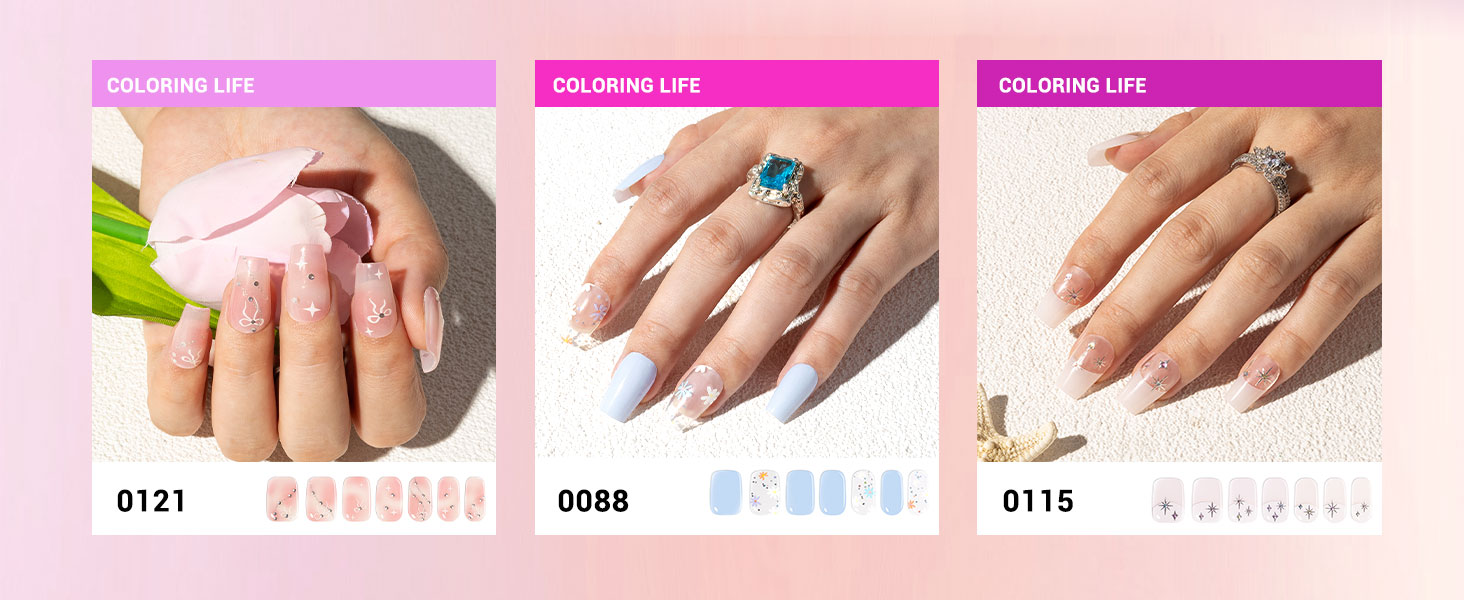 Qcoat gel nail strips
