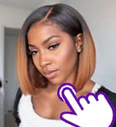 ombre brown bob wig human hair 1b/30 ombre honey blonde lace front wigs human hair
