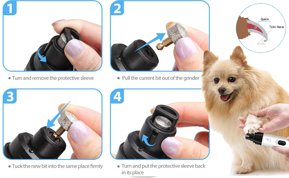 Silent Groom Pro Nail Grinder for Small
