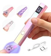 SAVILAND Handheld U V Light for Nails: 12W Portable Mini UV Light for Gel Nail 3 Timer Setting LE...
