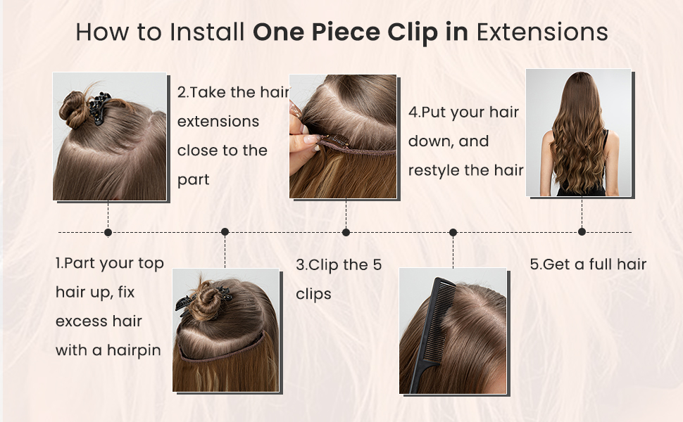 one piece remy hair extensions clip in human hair