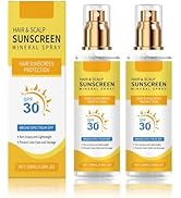 Hair & Scalp Sunscreen Spray SPF 30 Non-Greasy - UV Protection for Color-Treated Hair, Travel-Siz...