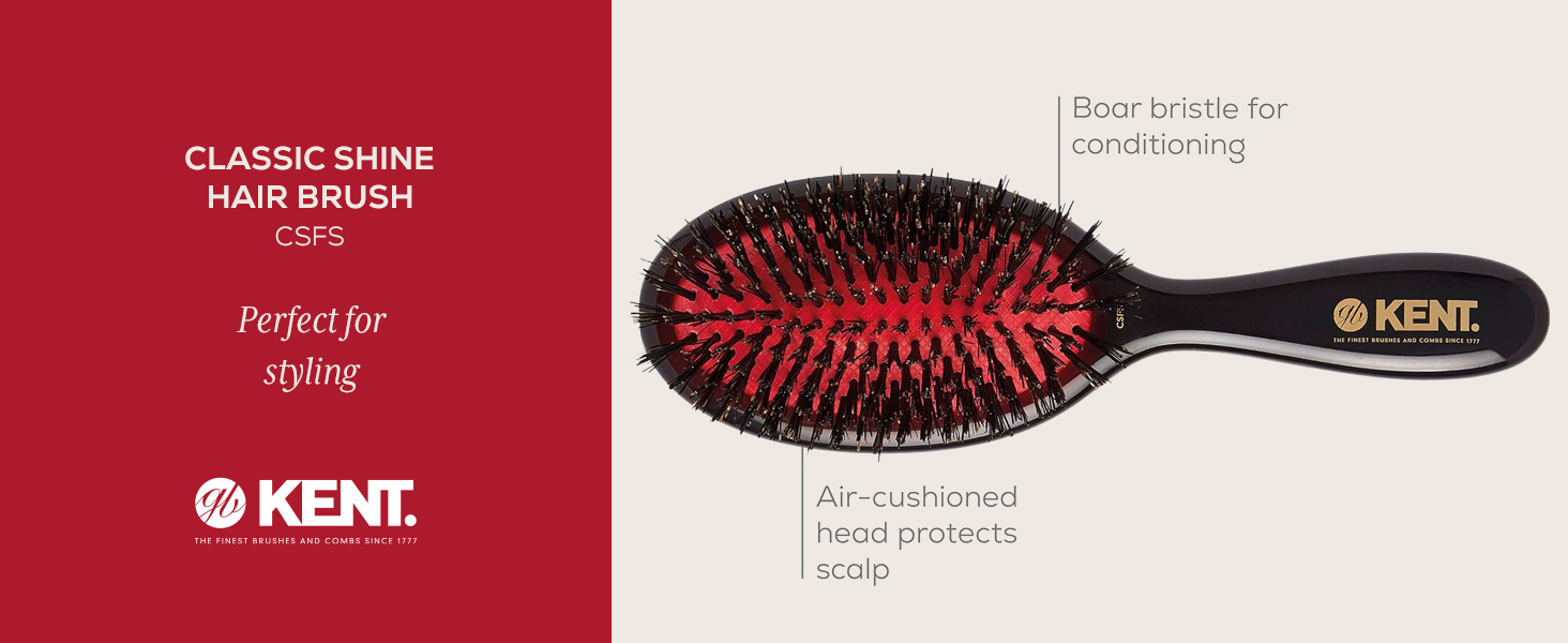 Kent classic shine hair brush CSFS perfect for styling