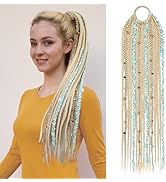 SEIKEA Boho Braided Ponytail Extension with Hair Tie, 24