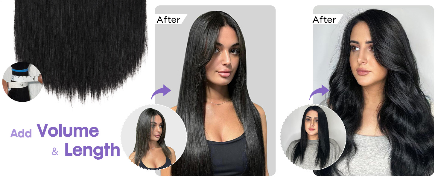 human hair clip in extensions hair extensions for women extensiones de cabello humano