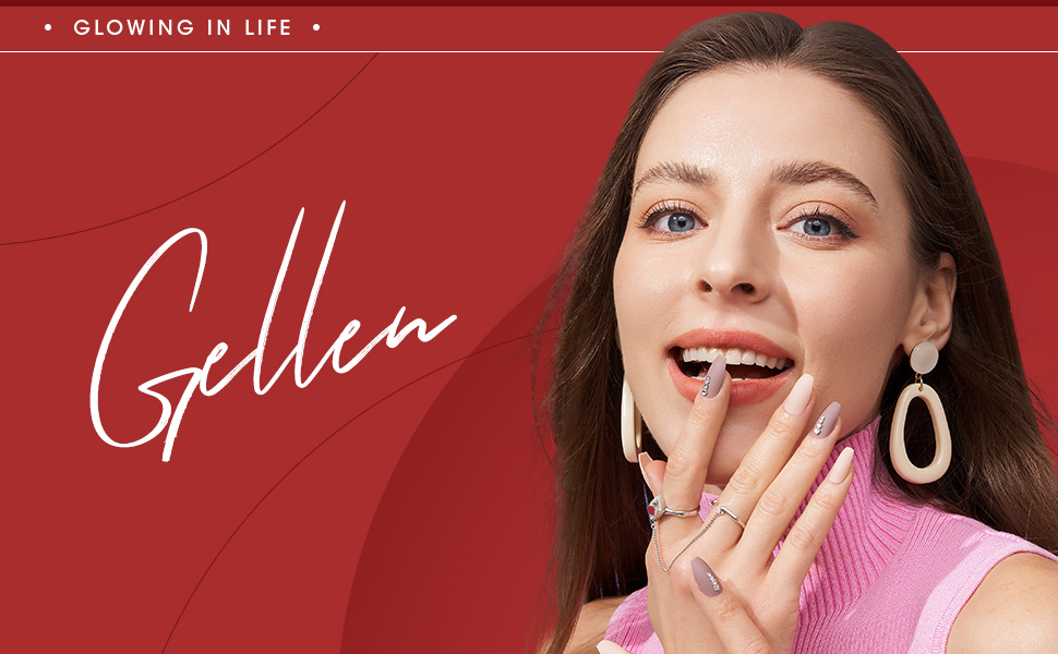 red gel nail polish