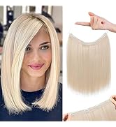 REECHO Invisible Wire Hair Extensions with Thinner Softer Lace Weft 12