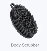 FREATECH Silicone Body Scrubber, Dual-Sided Bath Shower Body Cleansing Brush, Gently Exfoliate & ...