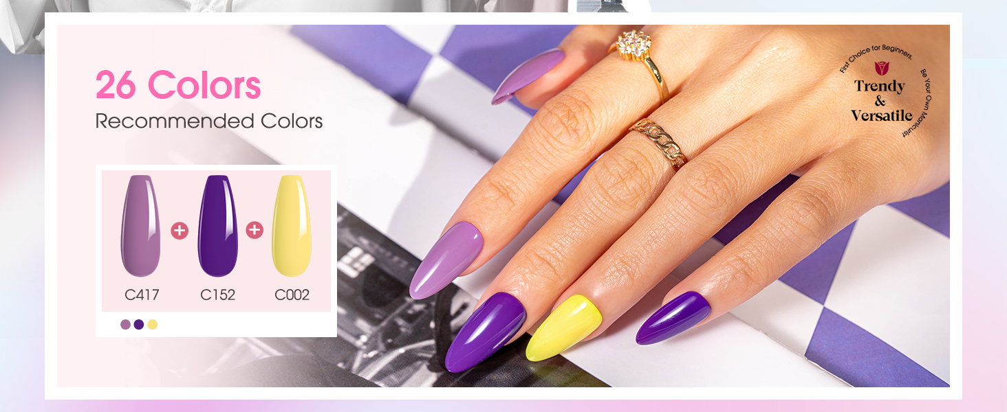 purple gel nail polish