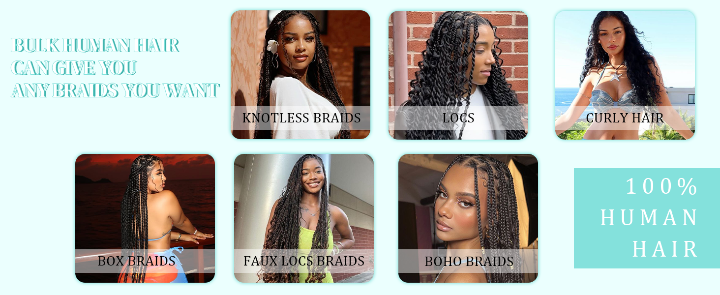 human braiding hair