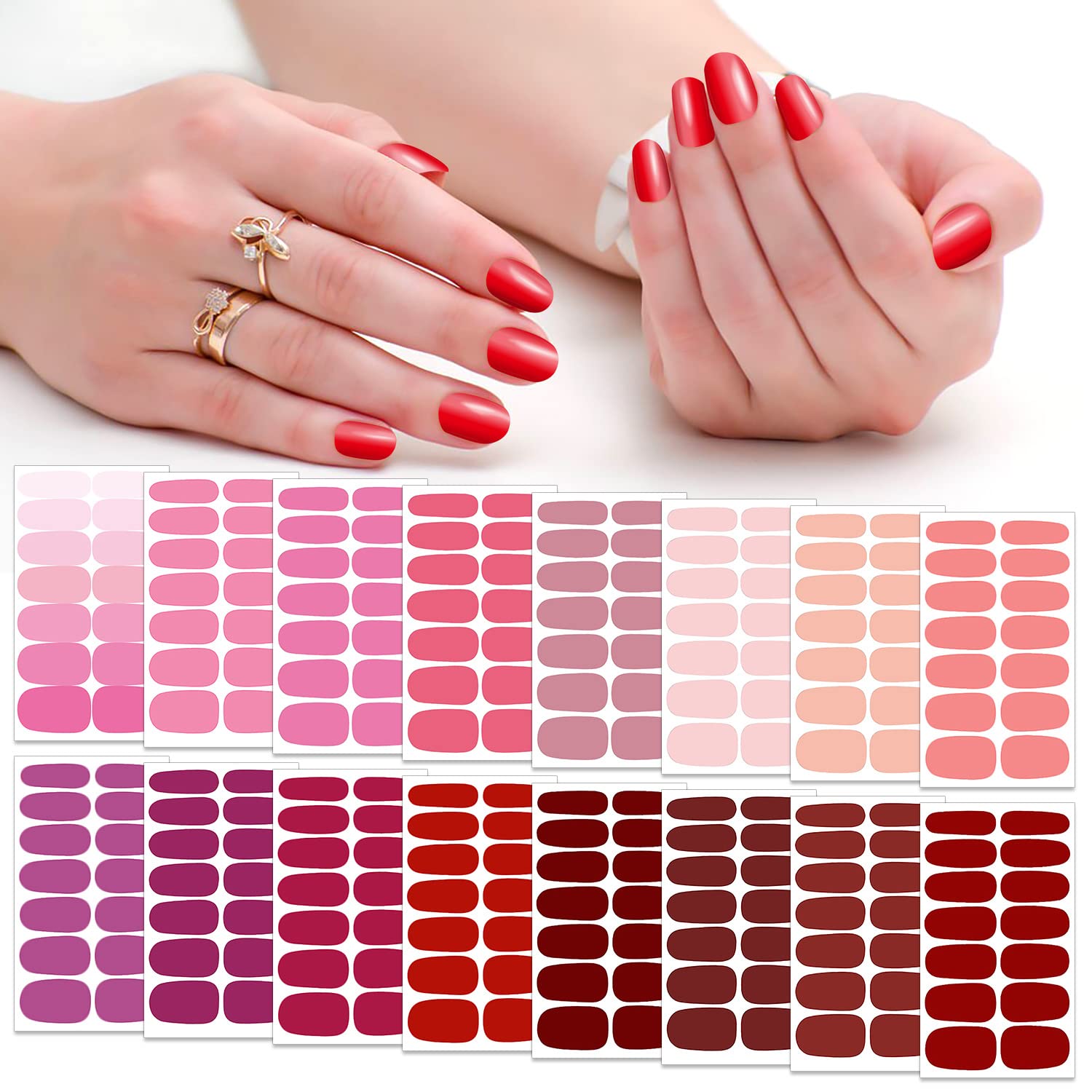 Adhesive polish for nails.