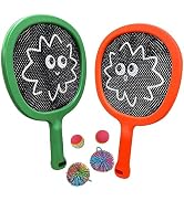 Smartwo Portable Paddles and Bouncy Balls Set for Kids or Adults’ Indoor Outdoor Activities, Spor...