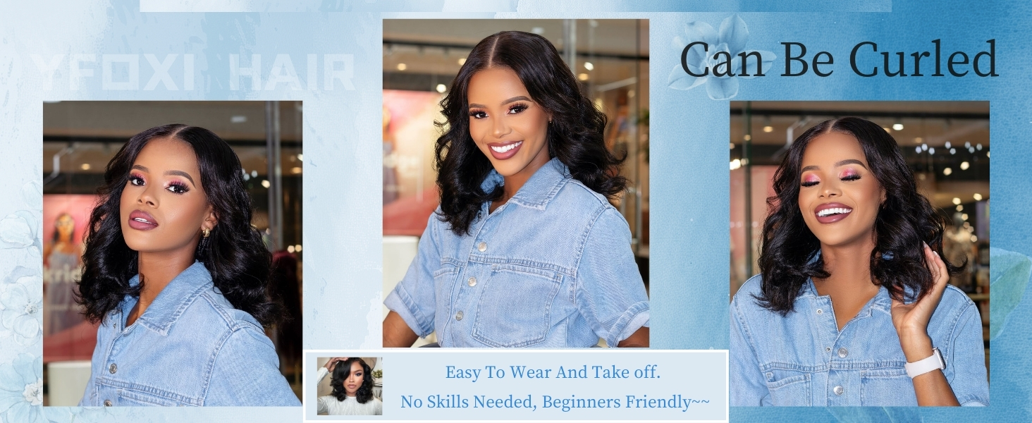 Wear and Go Glueless Bob Wig