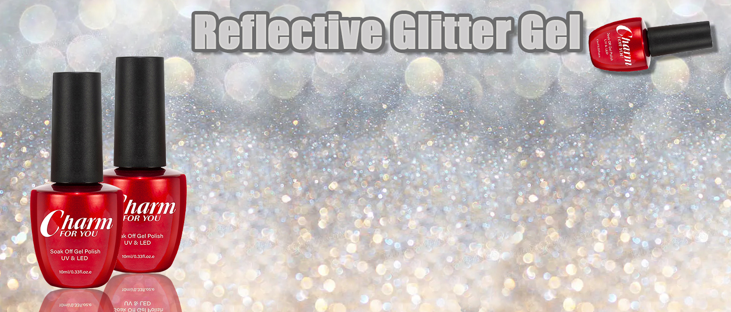 Reflective glitter nail polish