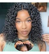 Wigs Human Hair Pre Plucked 4x4 Lace Closure Glueless Wigs for Black Women Human Hair Deep Wave L...