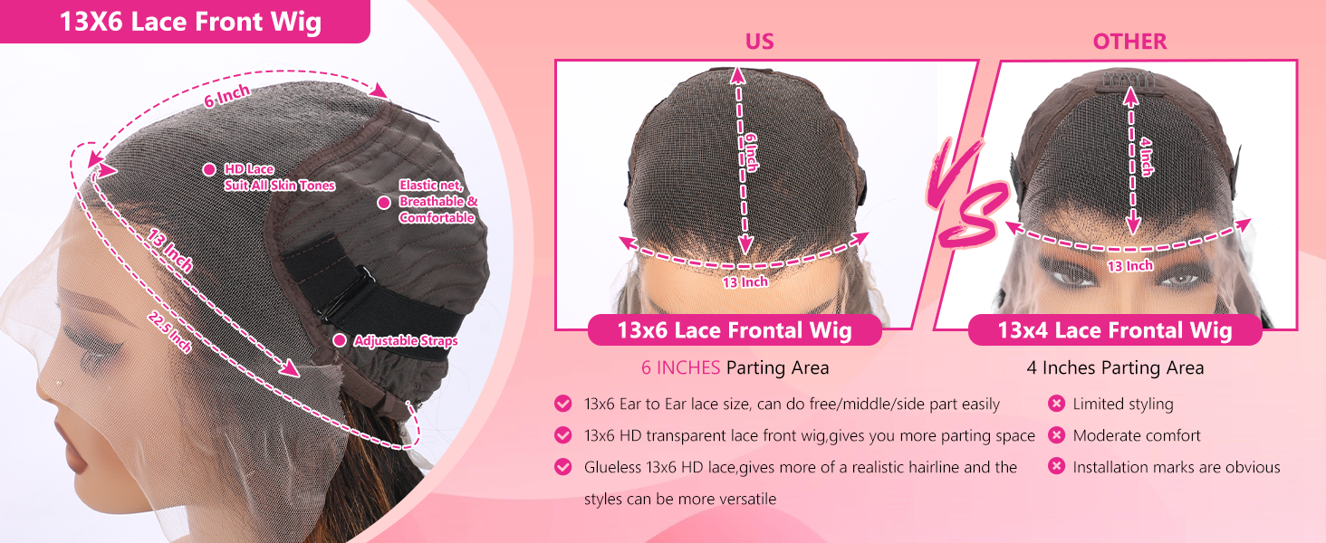 13x6 highlight lace front wig human hair