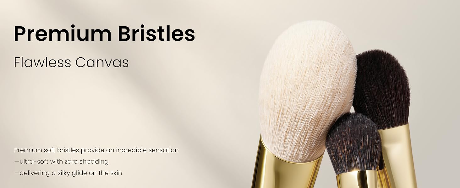 Desert Oak Series makeup Brushes