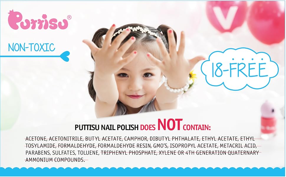 Puttisu non-toxic nail polish 18-free