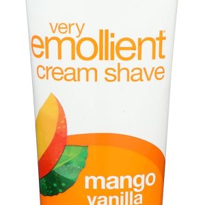 Alba Botanica Very Emollient Cream Shave, Mango Vanilla, 8 Oz