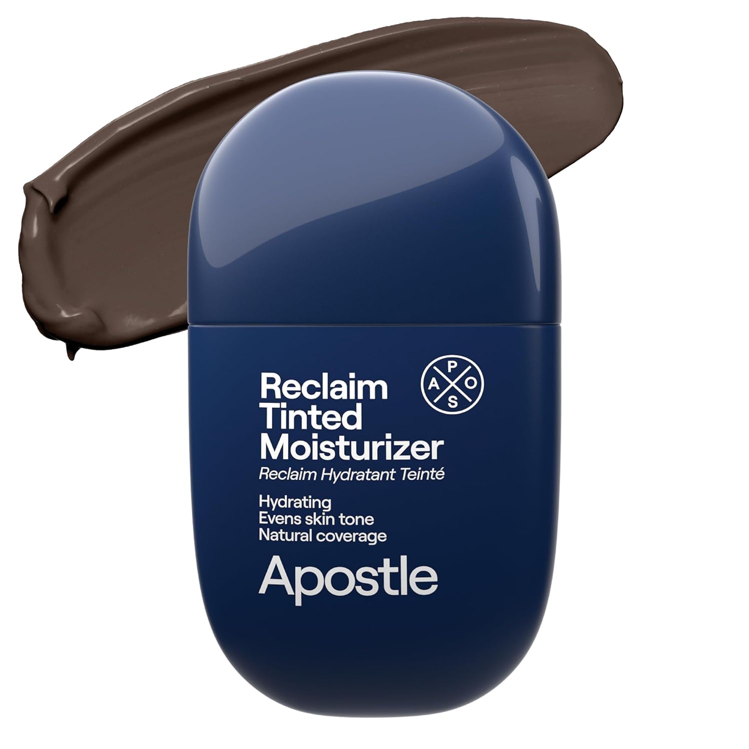 APOSTLE Reclaim Men's Hydrating Tinted Moisturizer 1 Fl Oz with Niacinamide and Vitamin E