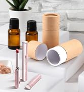 GLEAVI Empty Kraft Paper Jar Tube 15Pcs Round Paperboard 30ml Essential Oil Bottle Packaging Box ...