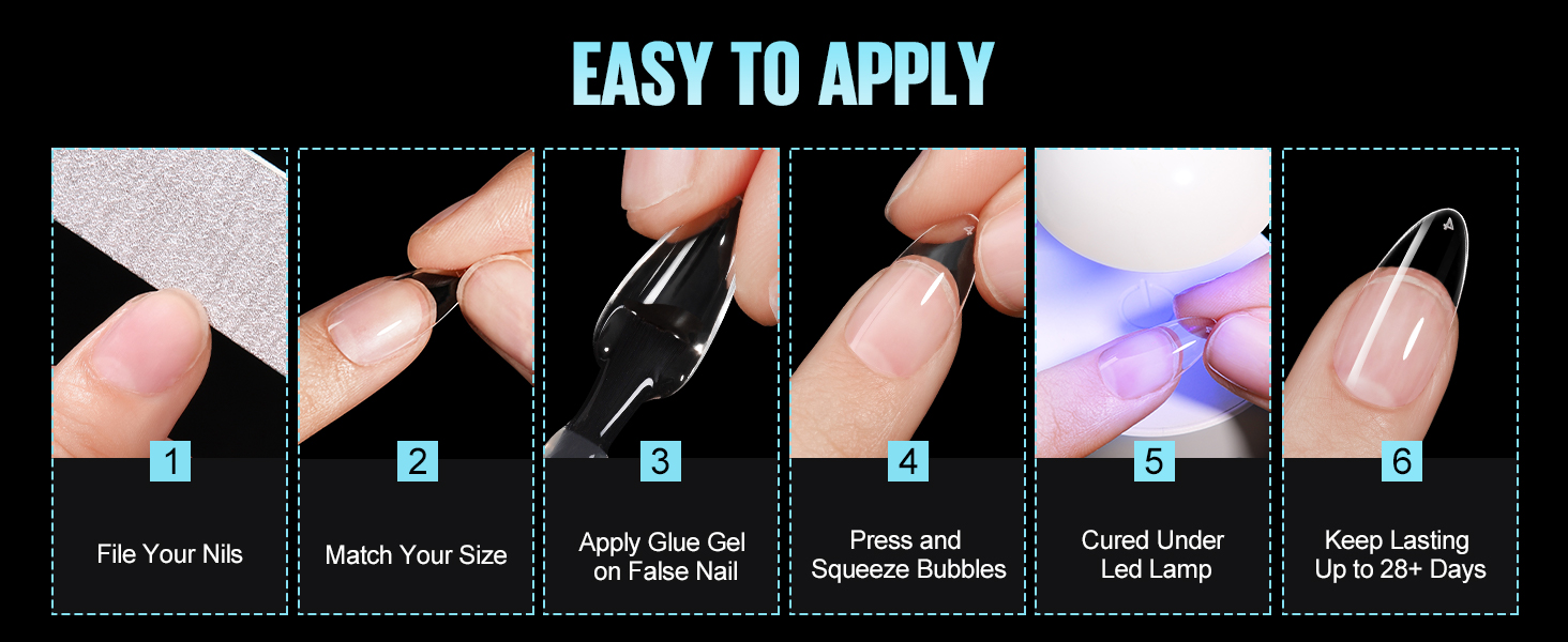 Half Matte Nail Tips