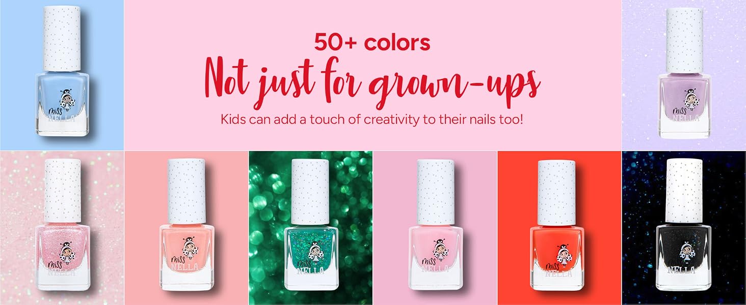 pink nail polish, peel off nail polish for kids, piggy paint nail polish for kids, glitter varnish