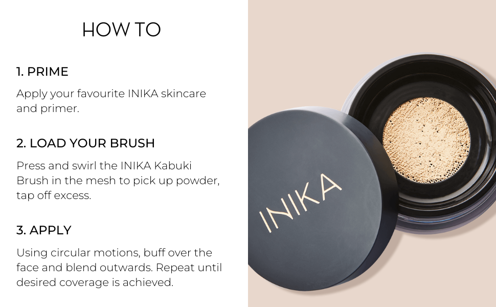 INIKA Organic Loose Mineral Foundation How To