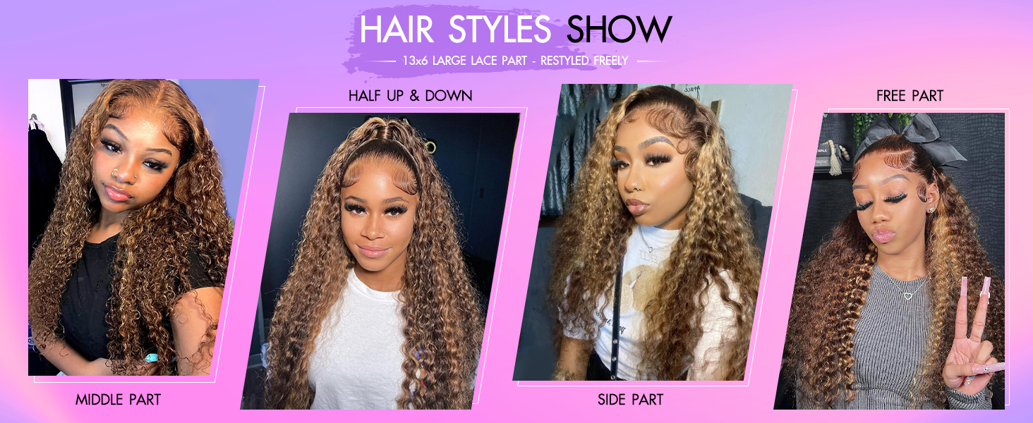 13x6 highlight ombre hd lace front wig human hair