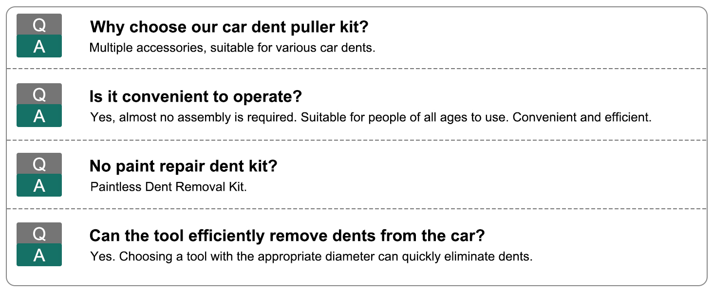 Dent Puller Hail Remover Kit, Car Paintless Dent Removal Kit Tools Dent Suction Puller Repair