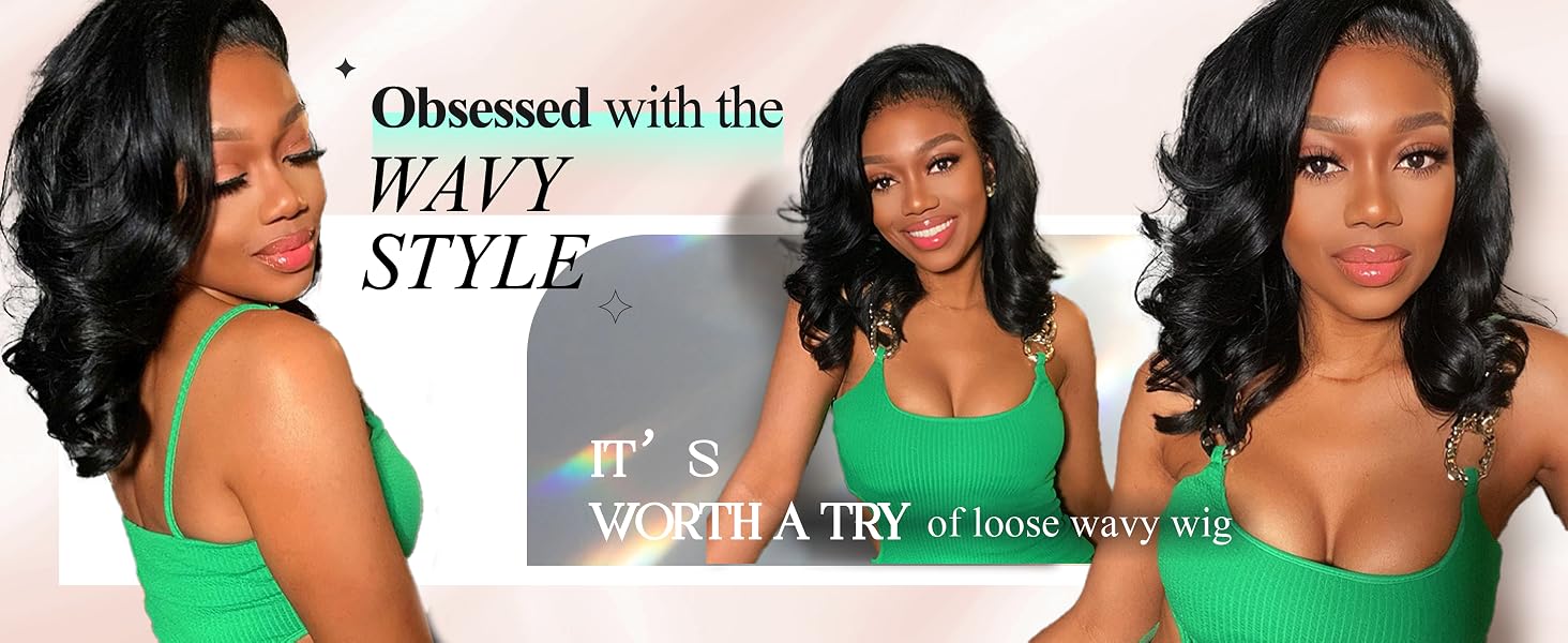 loose wave curly wig