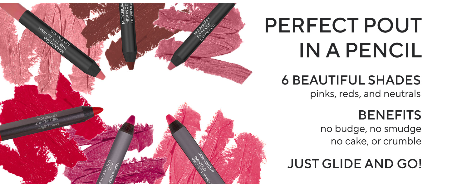 Mirabella Beauty Lip Liner forever waterpoof smudge proof Cosmetics cream long lasting lipstick