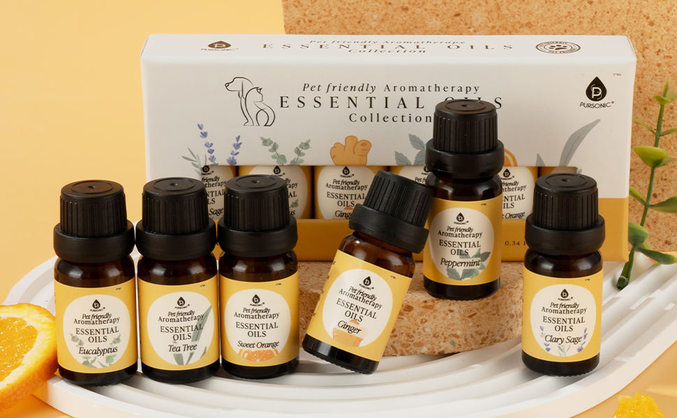 Pursonic Pet-Friendly Aromatherapy Oil Blends
