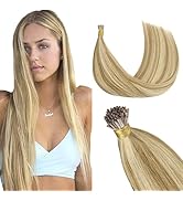 GOO GOO I Tip Hair Extensions Real Human Hair, 22inch 50g 50S, Cold Fusion I Tip Hair Extensions,...