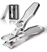 YTD Likomey Wide Jaw Opening Nail Clippers,Long Handled Safety Lock Toenail Clippers for Thick Na...