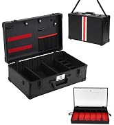Large Barber Carrying Case, Hairdresser Tool Box Organizer Traveling Case, Portable Travel Barber...