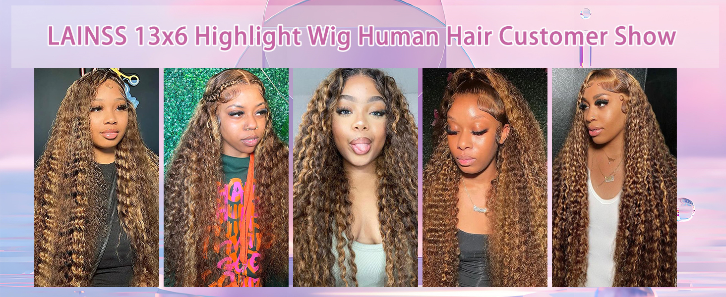 blonde deep wave wig human hair