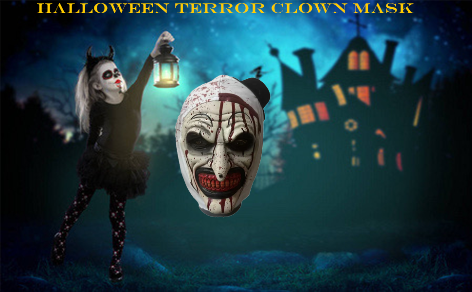 halloween joker mask，clown mask，halloween mask，scary clown mask