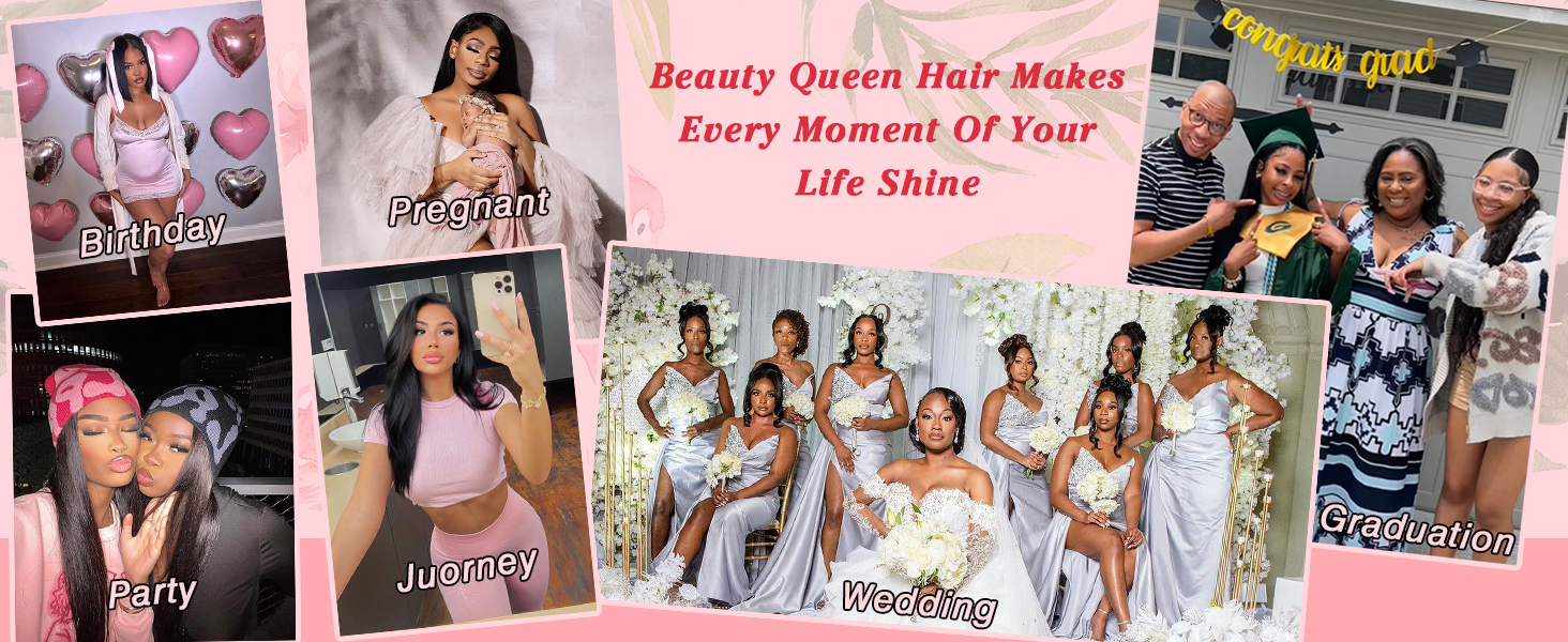 human hair bundles Suitable party Valentine's Day cosplay wedding Christmas graduation birthday
